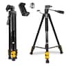 Kodak - 62" Lightweight Tripod w/ QuickRelease, Smartphone Adapter & Carry Case - Black