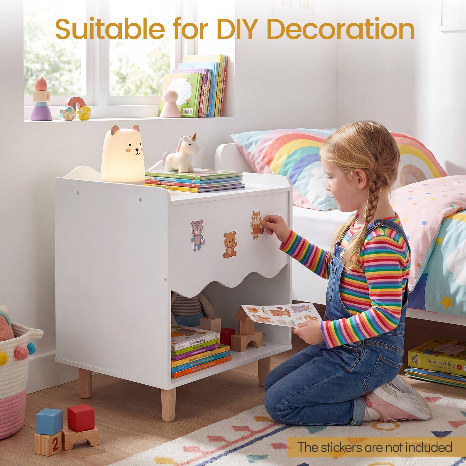 Suitable for DIY Decoration  
The stickers are not included