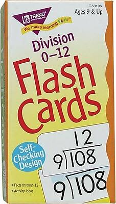 Trend Enterprises - Math Flash Cards, Division 0-12