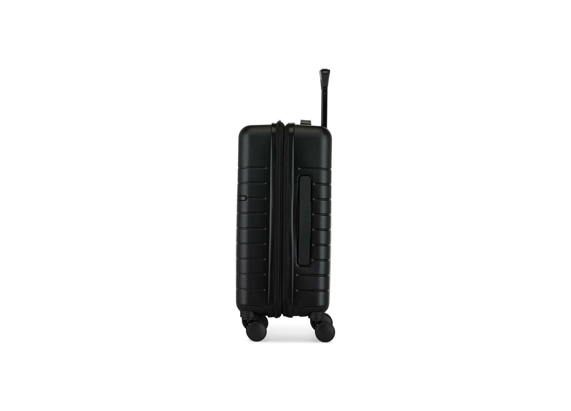 Back. Bugatti - Bugatti Munich 3 Piece Hardside Luggage Set - BLACK.