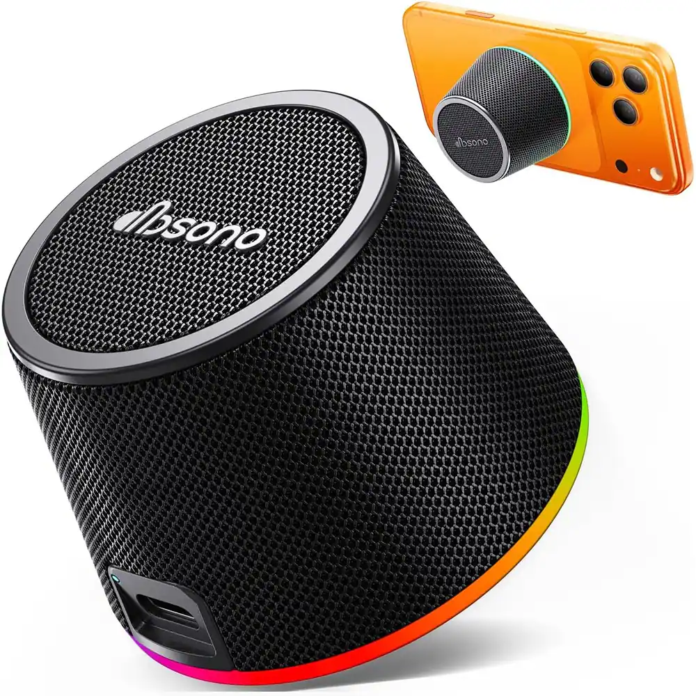 RTMB - Portable Bluetooth Speaker with Color Light, White
