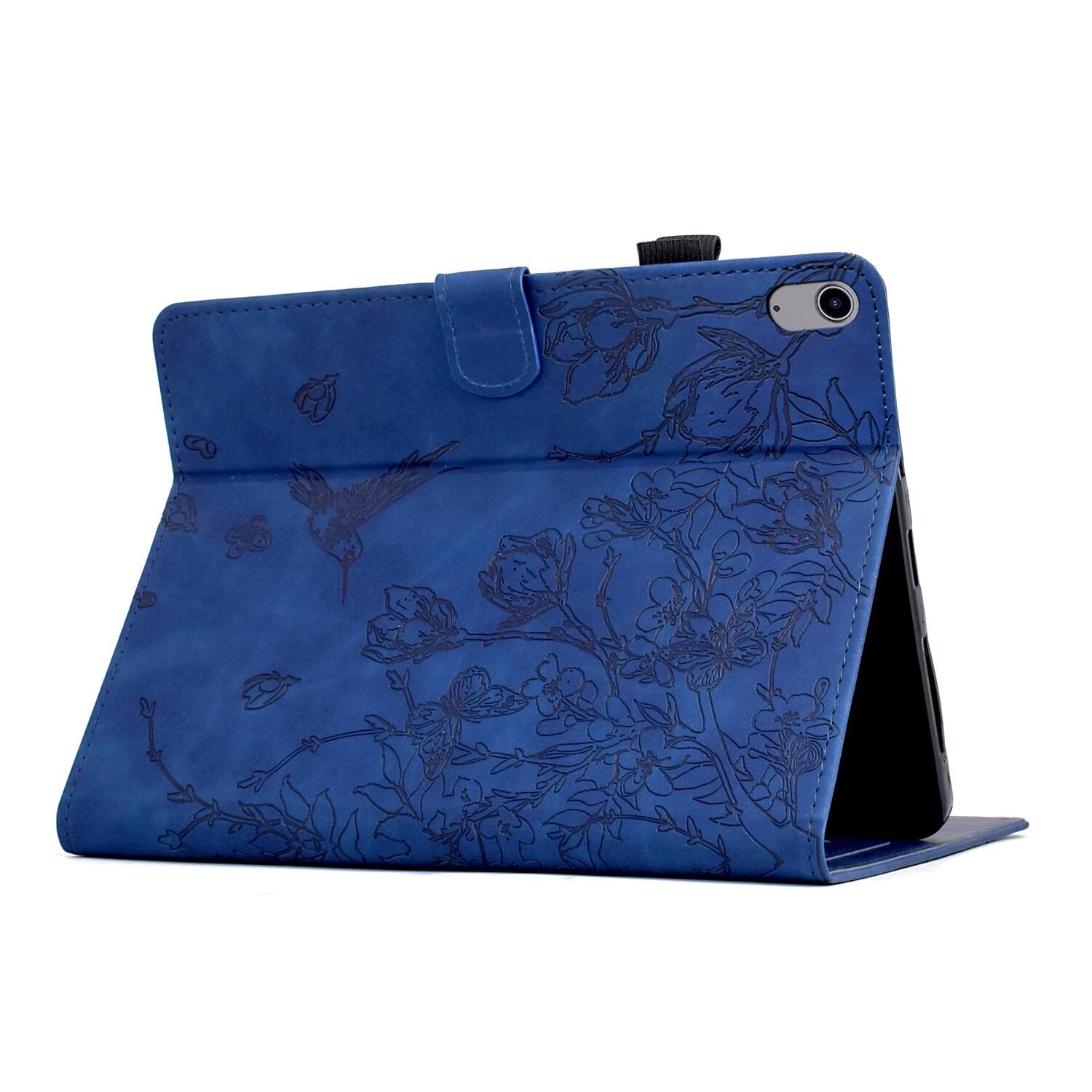 Alt View 2. Dteck - for Apple iPad (A16) 11" 2025 & iPad 10th Gen (A14 Chipset) 2022 Embossed Folio Case,PU Leather Flip Stand Tablet Cover - Darkblue.