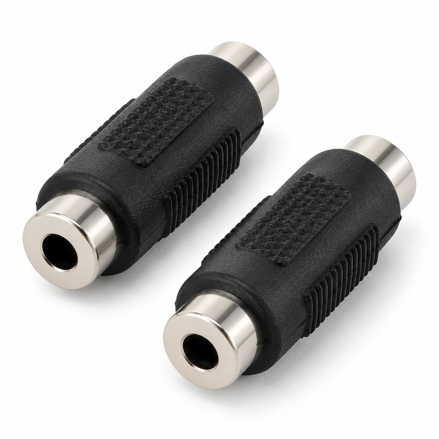 Front. Sanoxy - Sanoxy (2-Pack) 3.5mm Stereo Female to Female Coupler - Black.