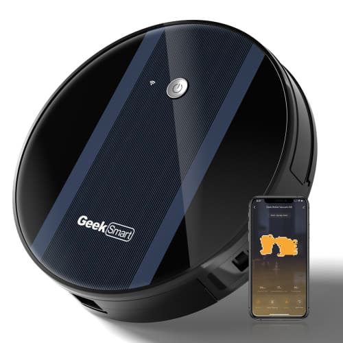 Akoasm - Robot Vacuum Cleaner with Automatic Self-Charging, Wi-Fi Connectivity, App Control, Custom Cleaning, 100mins Run Time