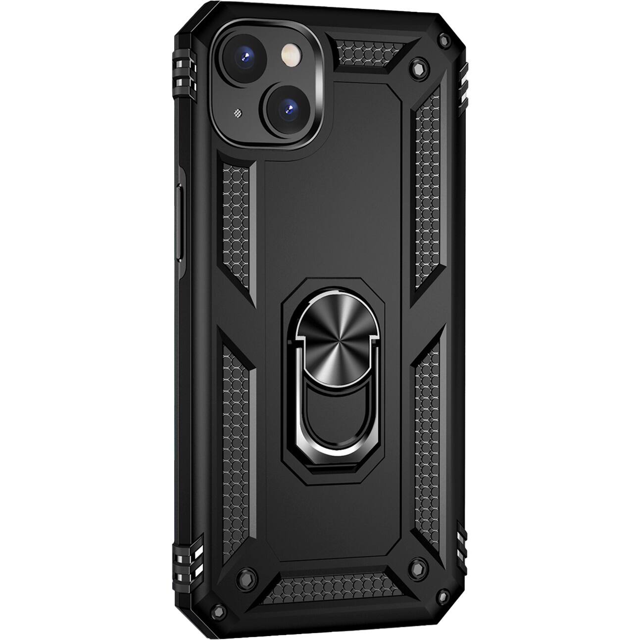 Angle. SaharaCase - Military Kickstand Series Case for Apple iPhone 14 Plus - Black.