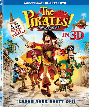 Front. The Pirates!: Band of Misfits - BLU-RAY 3-D.