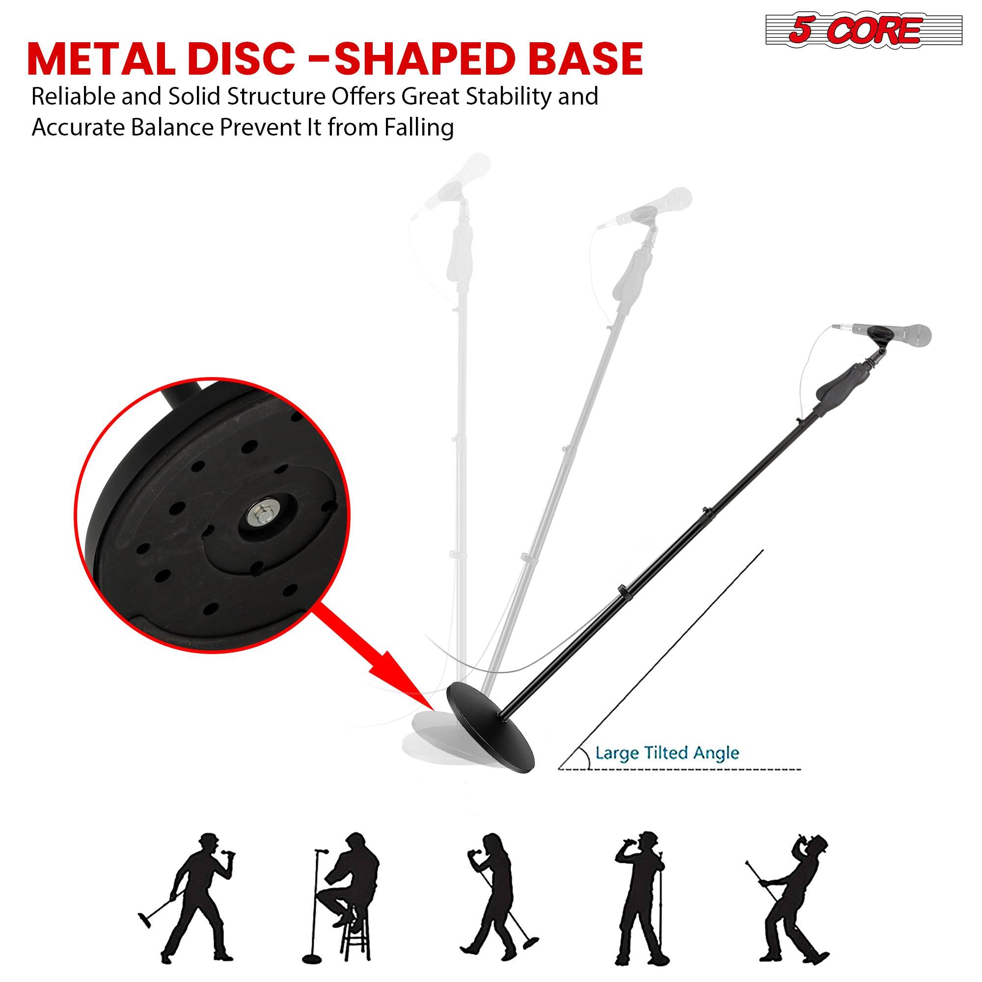 METAL DISC - SHAPED BASE
Reliable and Solid Structure Offers Great Stability and Accurate Balance Prevent It from Falling
5 CORE
Large Tilted Angle