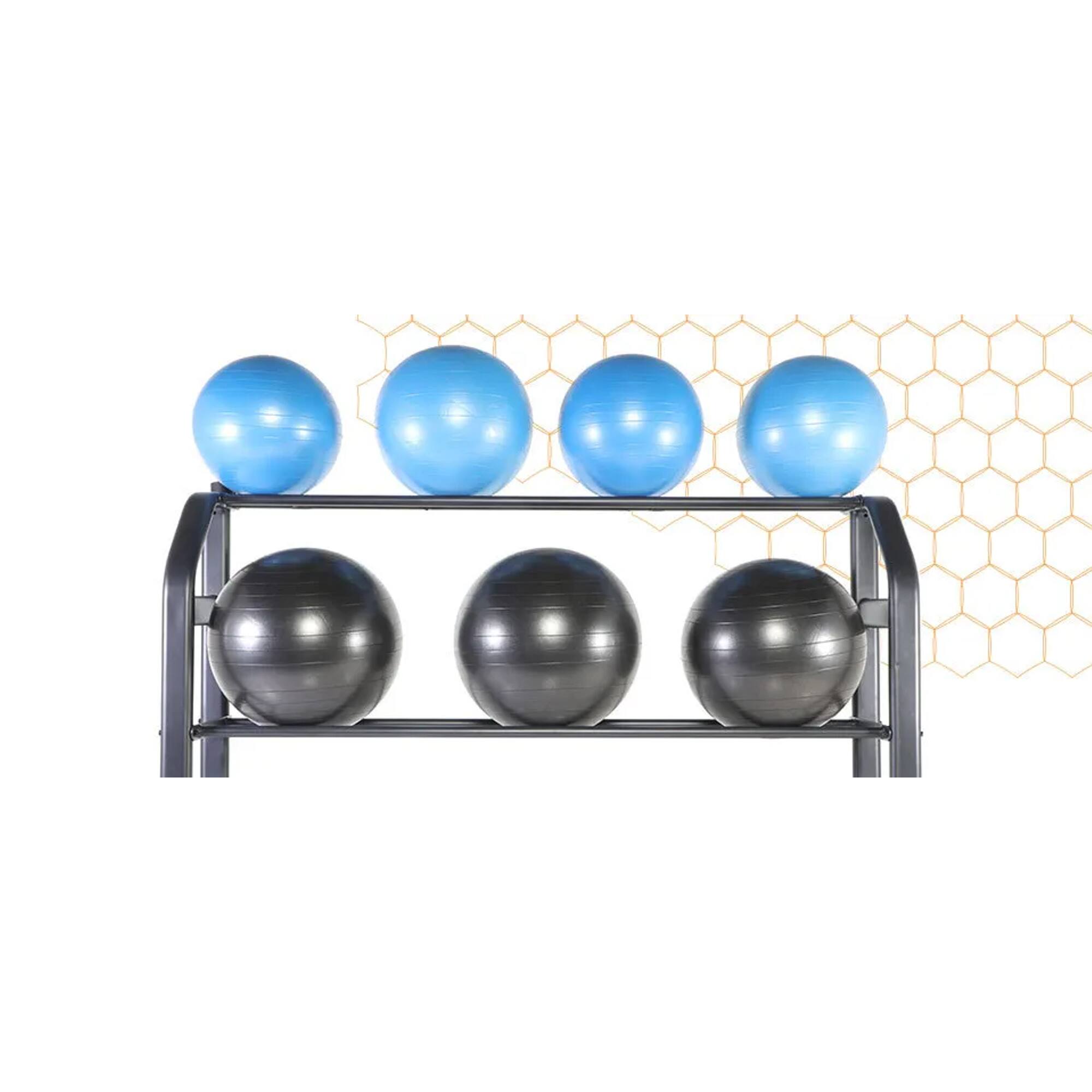 Alt View 2. Power Systems - Poz-A-Ball – 8? Static PVC Balance Ball for Alignment & Rehab Training - Blue.