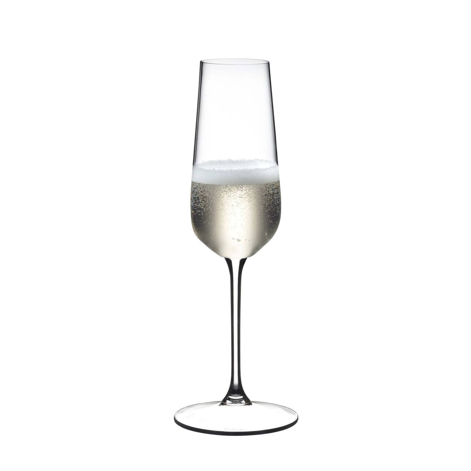 Alt View 1. Riedel - Grape@ Champagne Flute Wine Glass, Set of 2, 8 ounce - Clear.