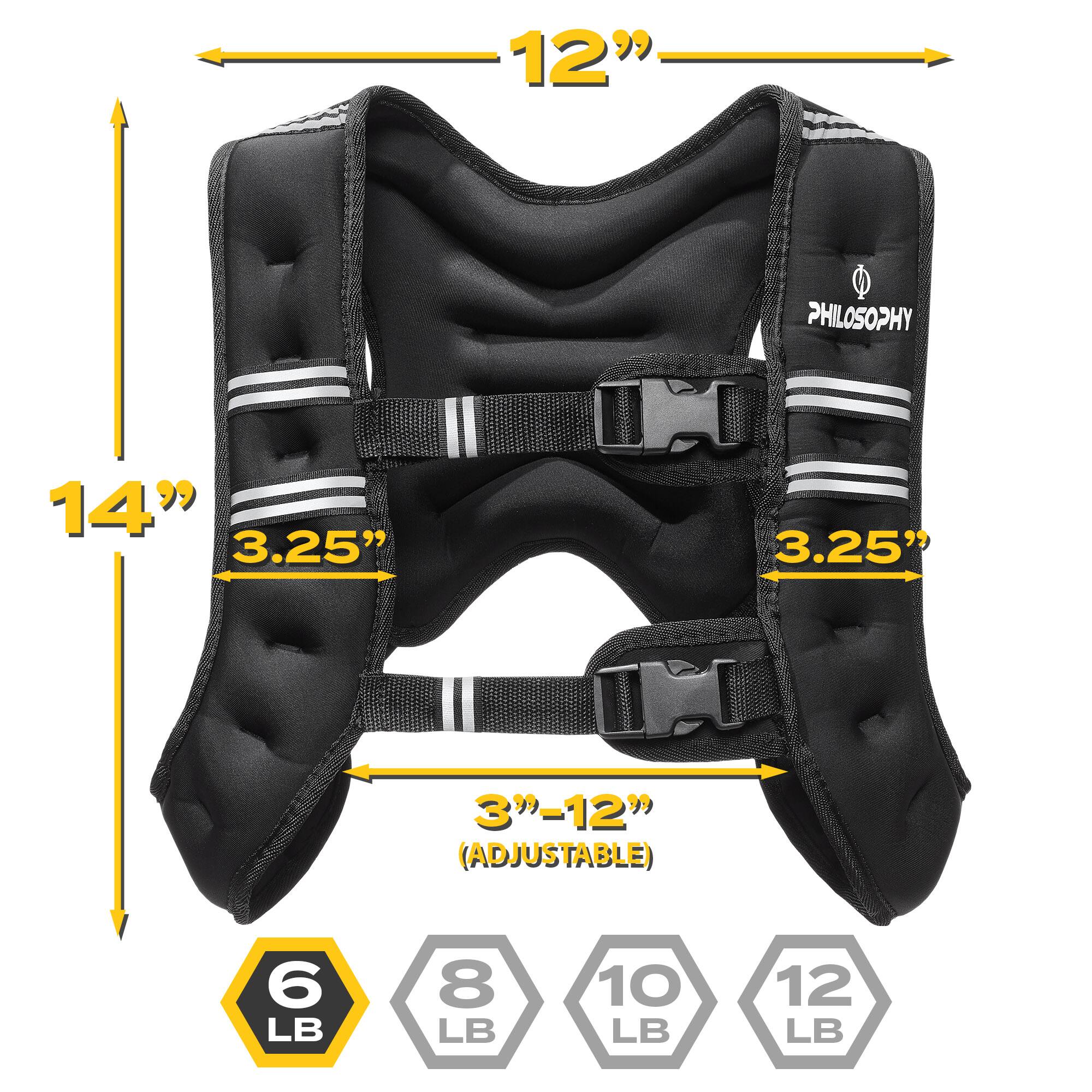 12" PHILOSOPHY  
14"  
3.25"  
3.25"  
3"-12" (ADJUSTABLE)  
6 LB  
8 LB  
10 LB  
12 LB