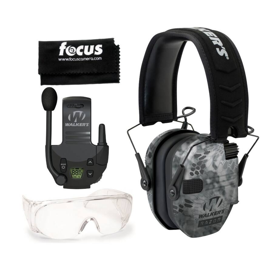 Walker Razor Digital Walkers Razor Digital Ear Muffs (Raid Kryptek) Bundle with Accessories ...