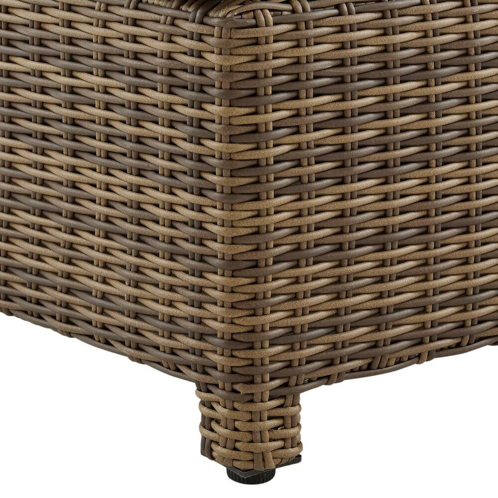 Alt View 3. Crosley Furniture - Bradenton 2Pc Armless Wicker Outdoor Chair Set - 2 Armless Chairs - Navy.