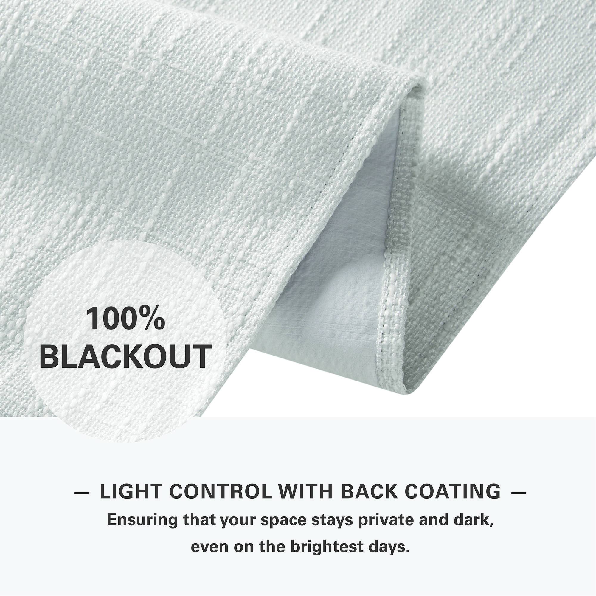 100% BLACKOUT  
LIGHT CONTROL WITH BACK COATING  
Ensuring that your space stays private and dark, even on the brightest days.