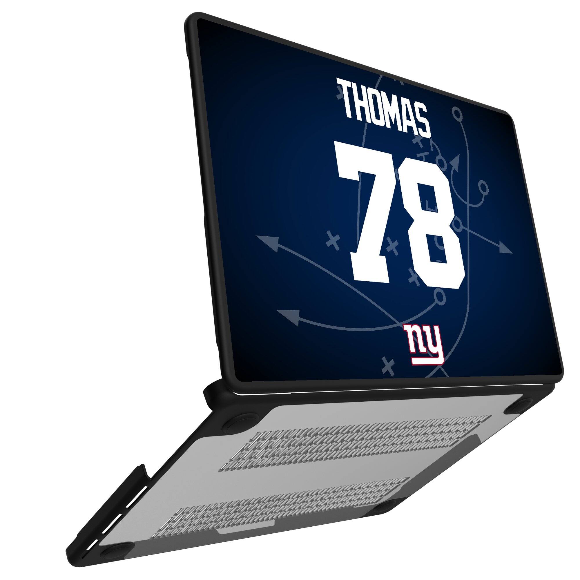 Alt View 1. Keyscaper - Andrew Thomas New York Giants MacBook Case - Air 15 in - Multicolor.