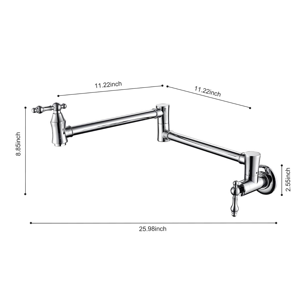 8.85inch  
11.22inch  
11.22inch  
2.55inch  
25.98inch