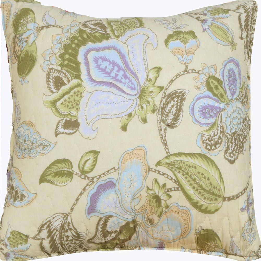 Alt View 1. Greenland Home Fashions - Greenland Home Fashion Blooming Prairie Decorative Pillow Pair - Multi 16x16" - Multi.