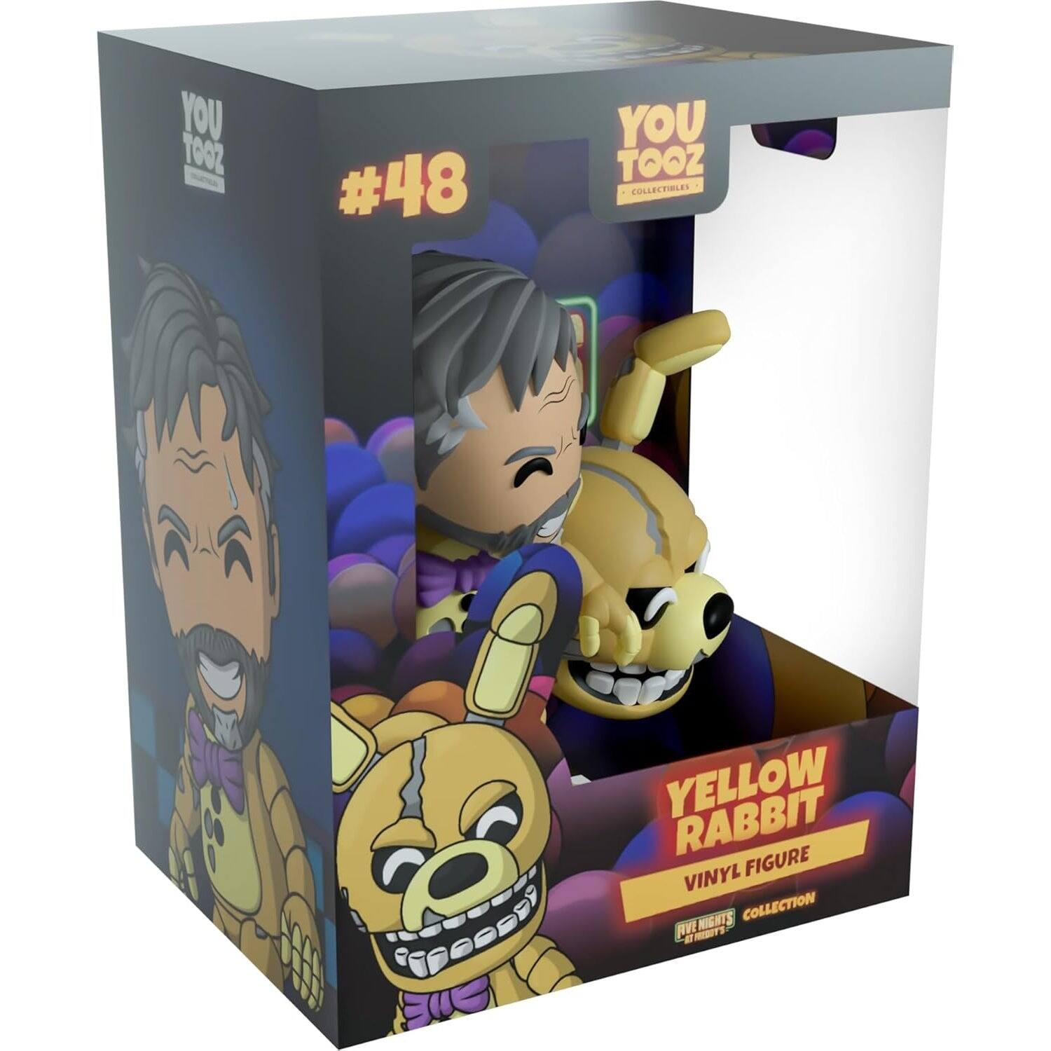 Youtooz - Youtooz: FNAF Movie Collection [Yellow Rabbit Vinyl Figure #48] Interchangeable Heads