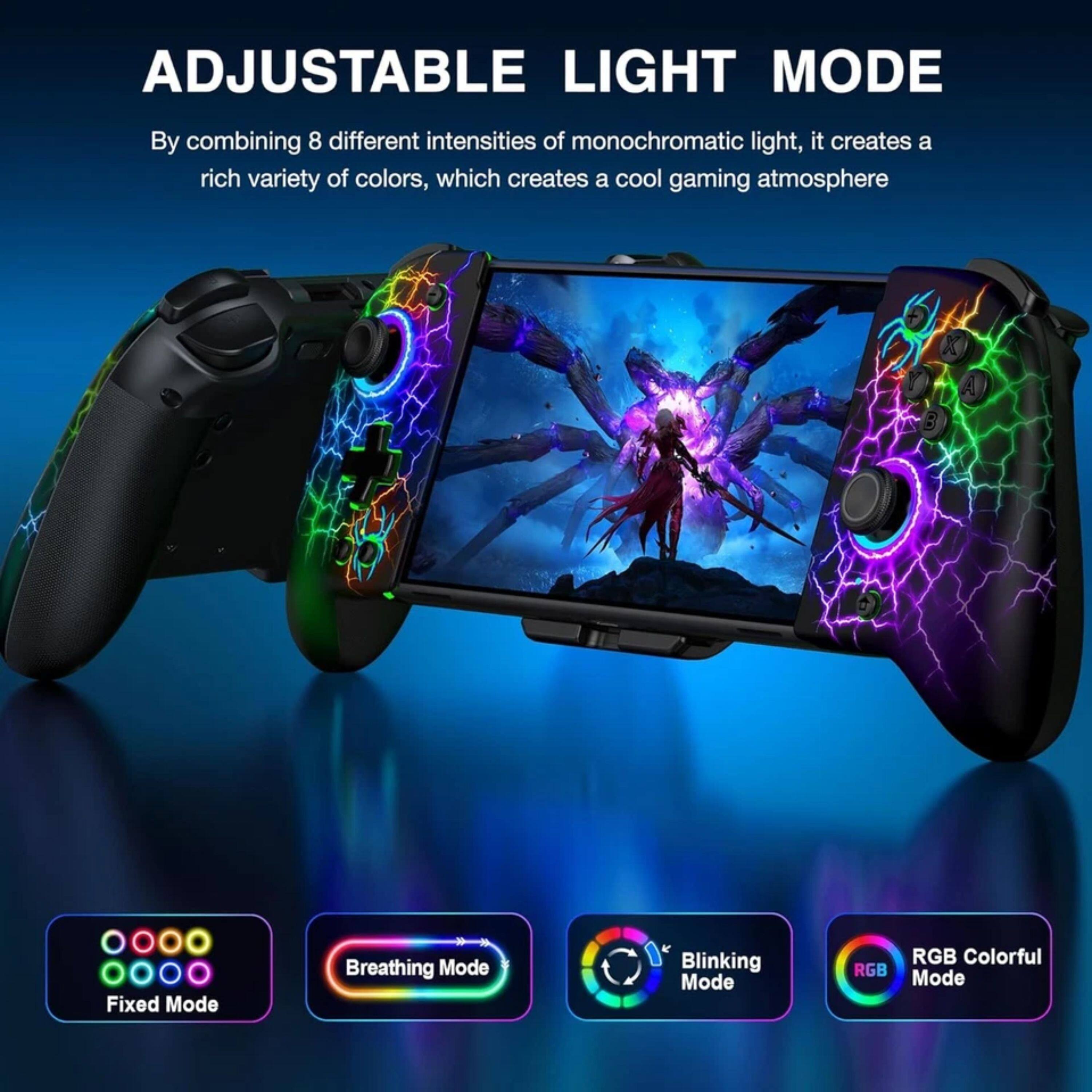 ADJUSTABLE LIGHT MODE

By combining 8 different intensities of monochromatic light, it creates a rich variety of colors, which creates a cool gaming atmosphere

- Fixed Mode
- Breathing Mode
- Blinking Mode
- RGB Colorful Mode