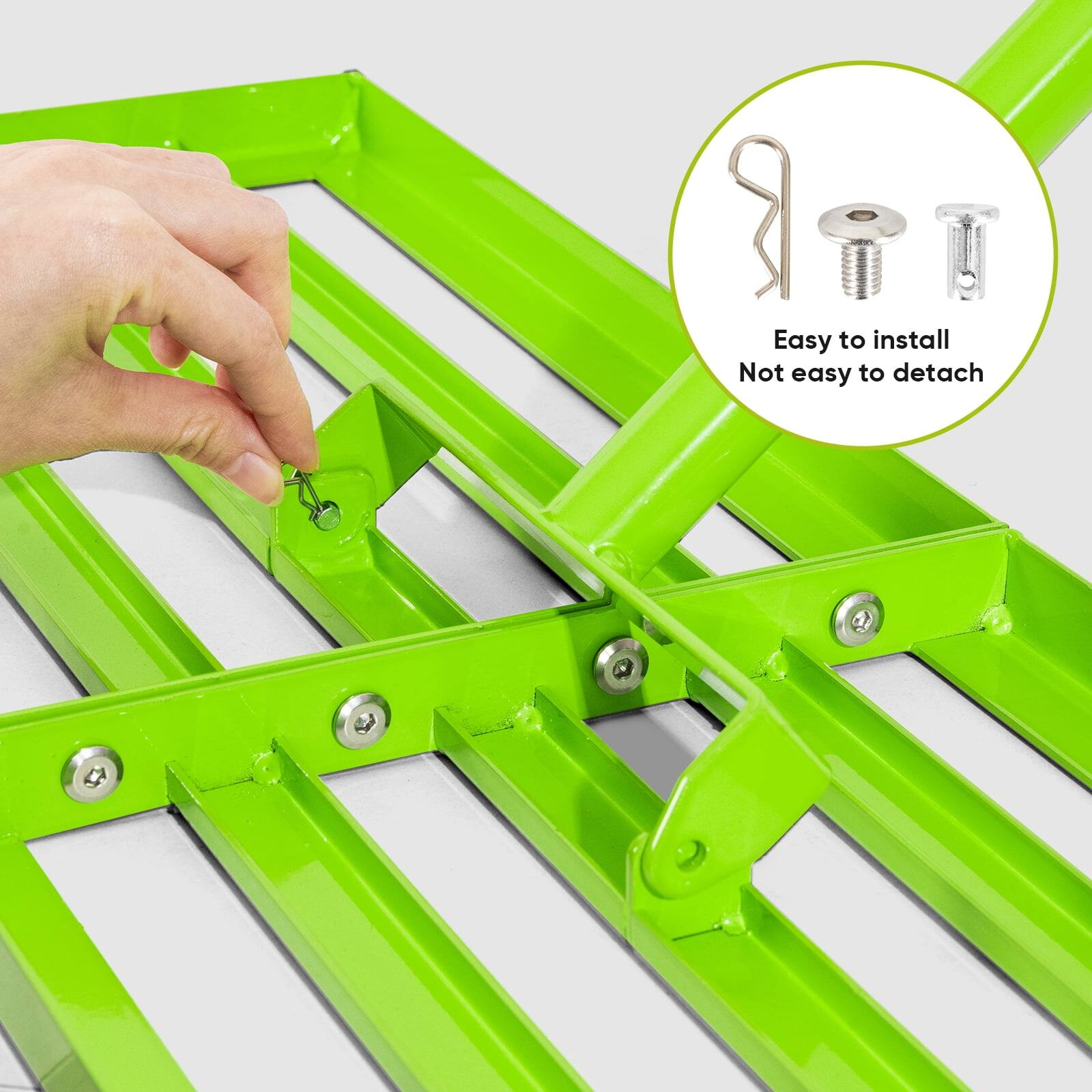 Easy to install  
Not easy to detach