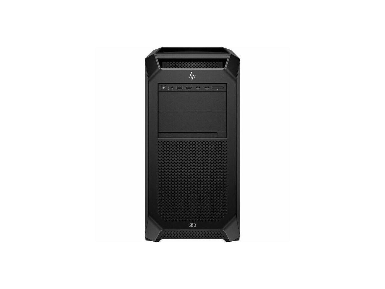 Front. HP - HP Z8 Fury G5 Workstation - 1 x Intel Xeon w7-3545 - 16 GB - 512 GB SSD - Tower - Black - Smart Buy - Intel W790 Chip - Black.