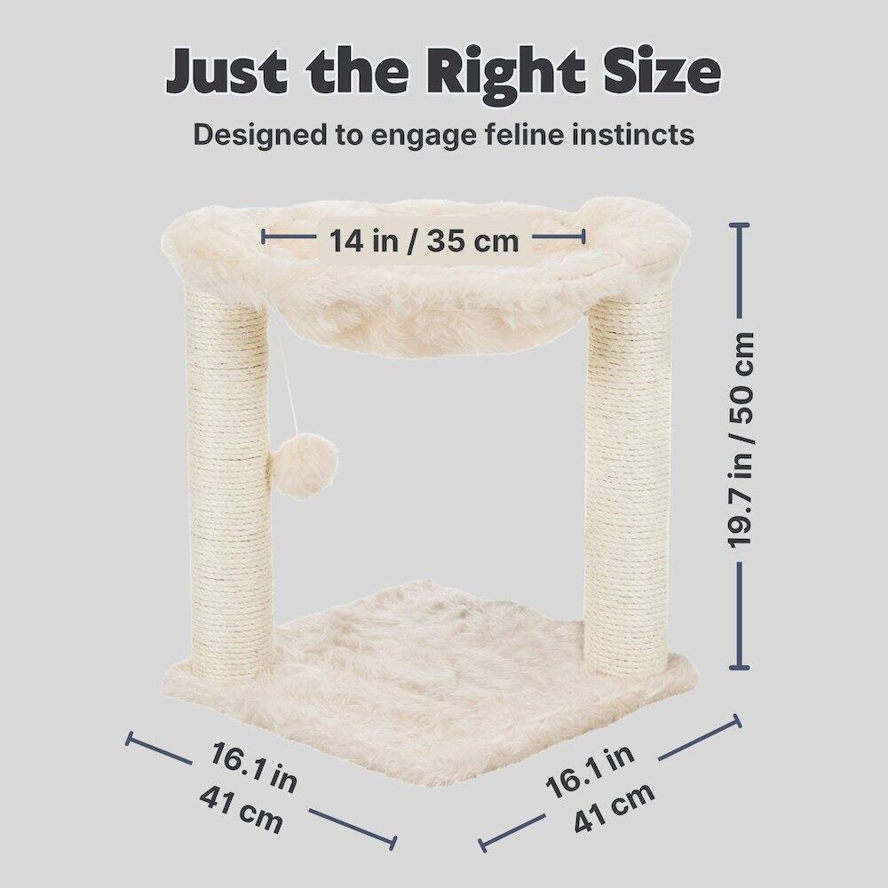Just the Right Size  
Designed to engage feline instincts  

14 in / 35 cm  
19.7 in / 50 cm  
16.1 in / 41 cm