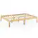 Front. Costway - Full Size Wooden Platform Bed Frame 14" with Rubber Wood Legs Under-bed Storage - Natural.