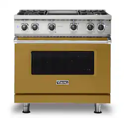 Viking - 5-Series Gas Sealed Burner Range - Golden Hour - Front_Zoom