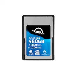 OWC - 480GB Atlas Pro High Performance Cfexpress 4.0 Type A Memory Card Professional Grade