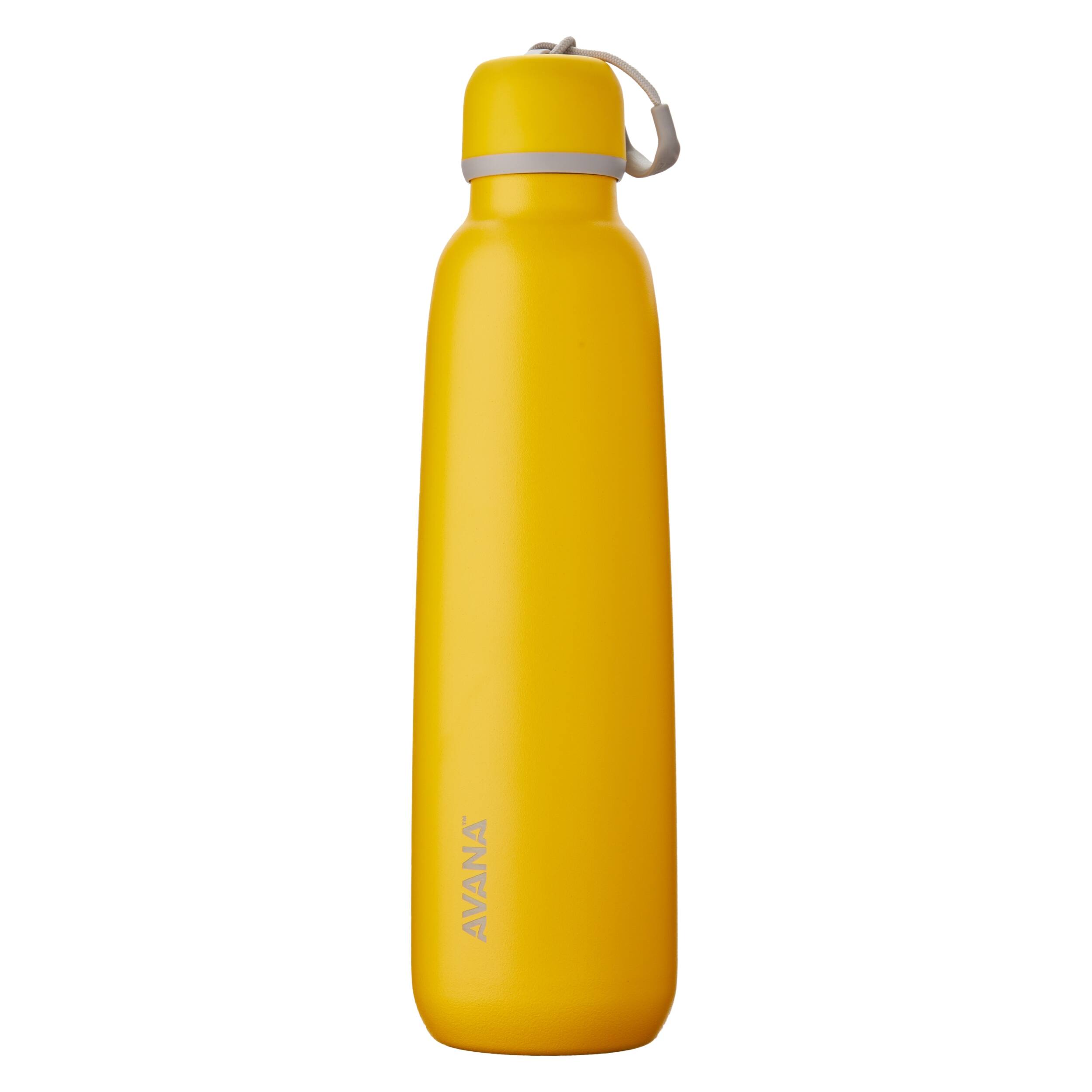 Angle. Avana - Ashbury Insulated Stainless Steel 24 oz. Water Bottle - Meyer Lemon.