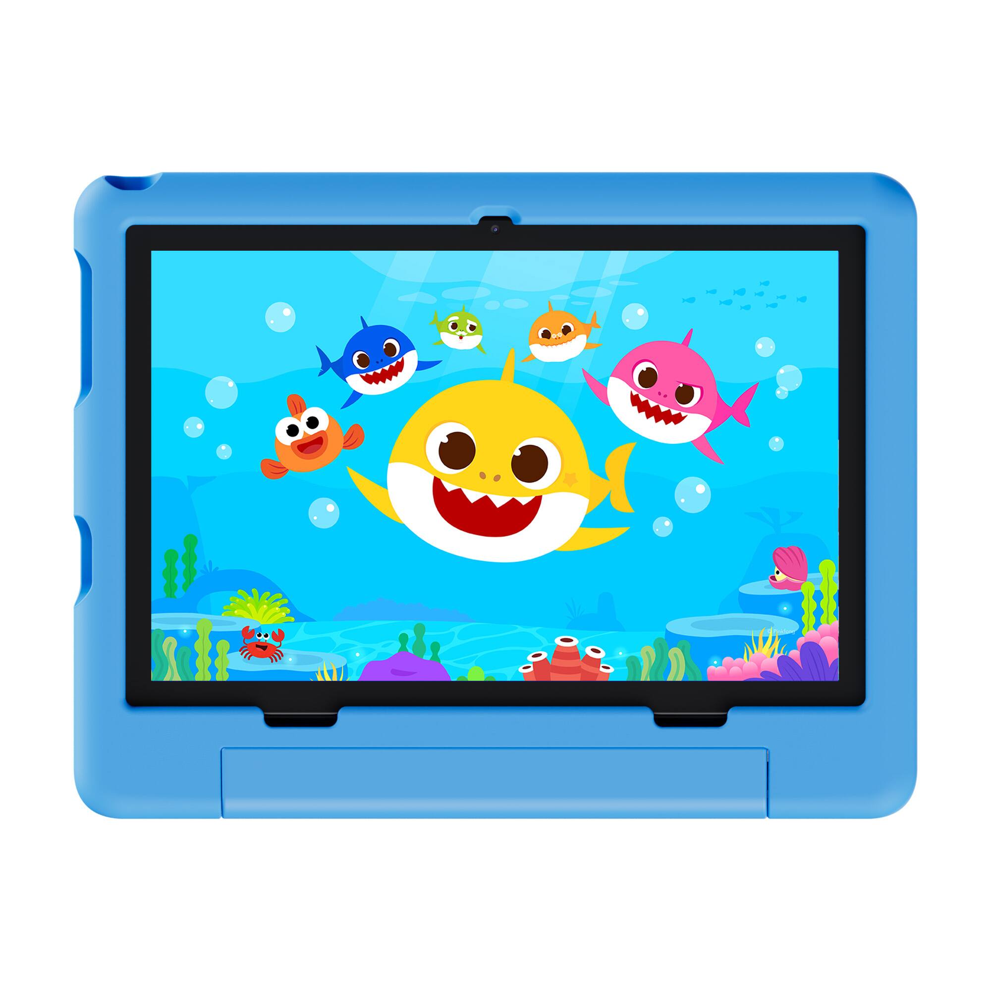 Angle. Contixo - A10e Baby Shark 10-Inch Kids Tablet, 32GB, Android 16, 8 Learning Apps and Parental Controls - Blue.