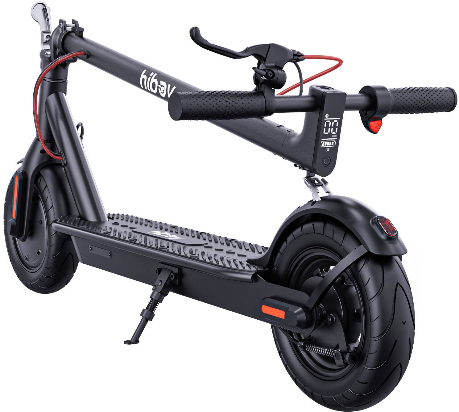 Alt View 11. HiBoy - Hiboy S2 SE Electric Scooter, 300W Motor, 10" Tires, 19 Mph Max Speed&17 Miles Range, Foldable Commuter Electric Scooter - Black.