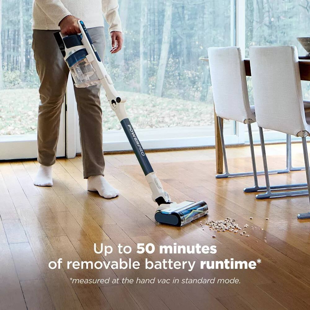 POWERPRO

Up to 50 minutes of removable battery runtime*  
*measured at the hand vac in standard mode.