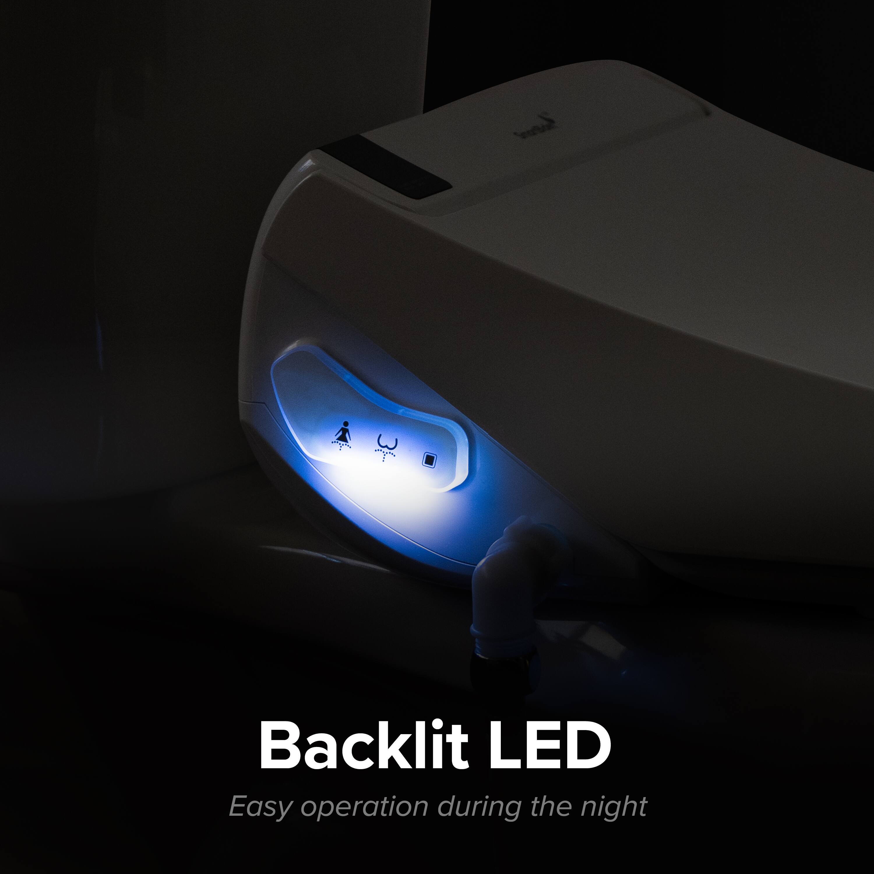 Backlit LED
Easy operation during the night