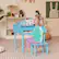 Alt View 11. Costway - 30-Key Classic Baby Grand Piano Toddler Toy Wood with Bench & Music Rack - Blue.