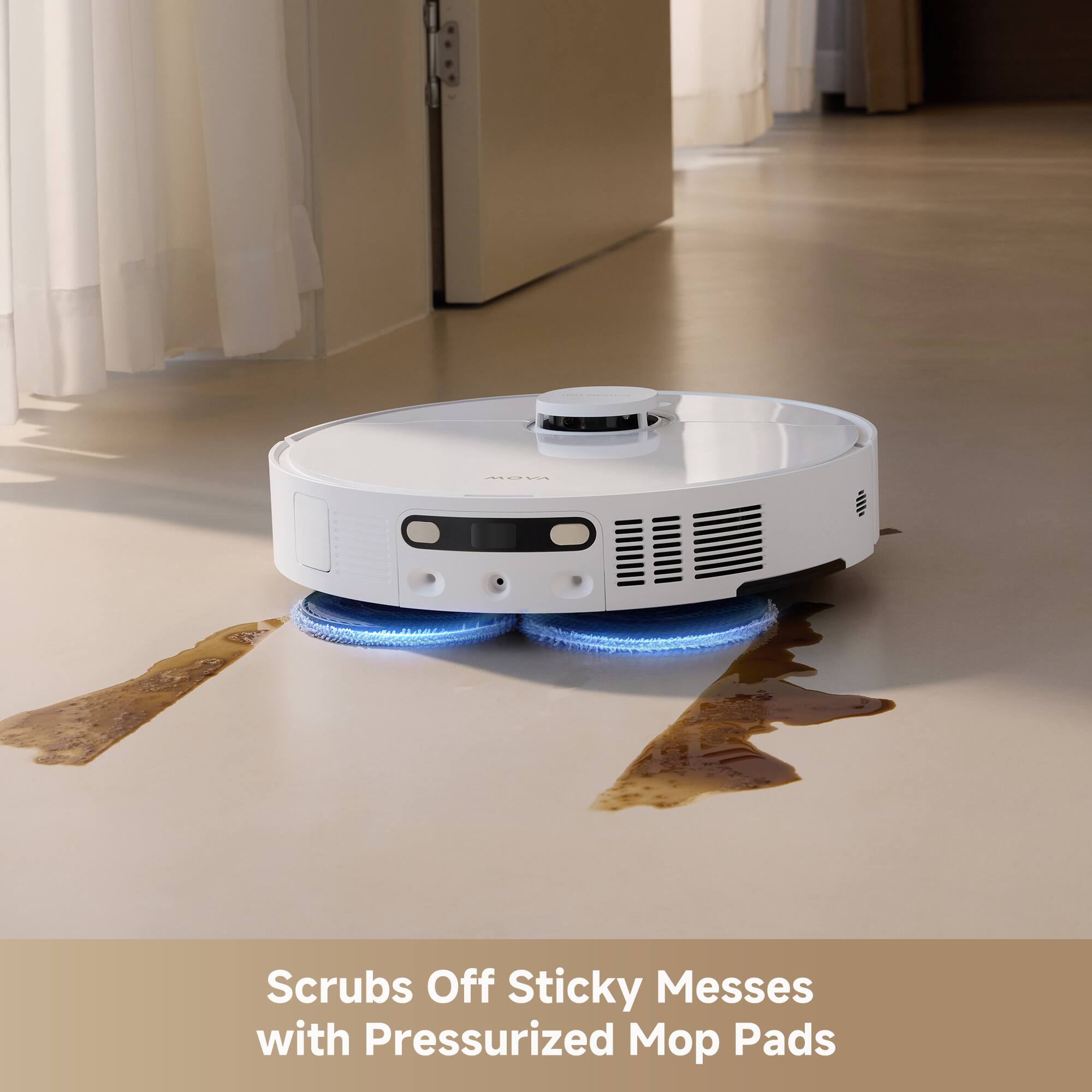 Scrubs Off Sticky Messes with Pressurized Mop Pads