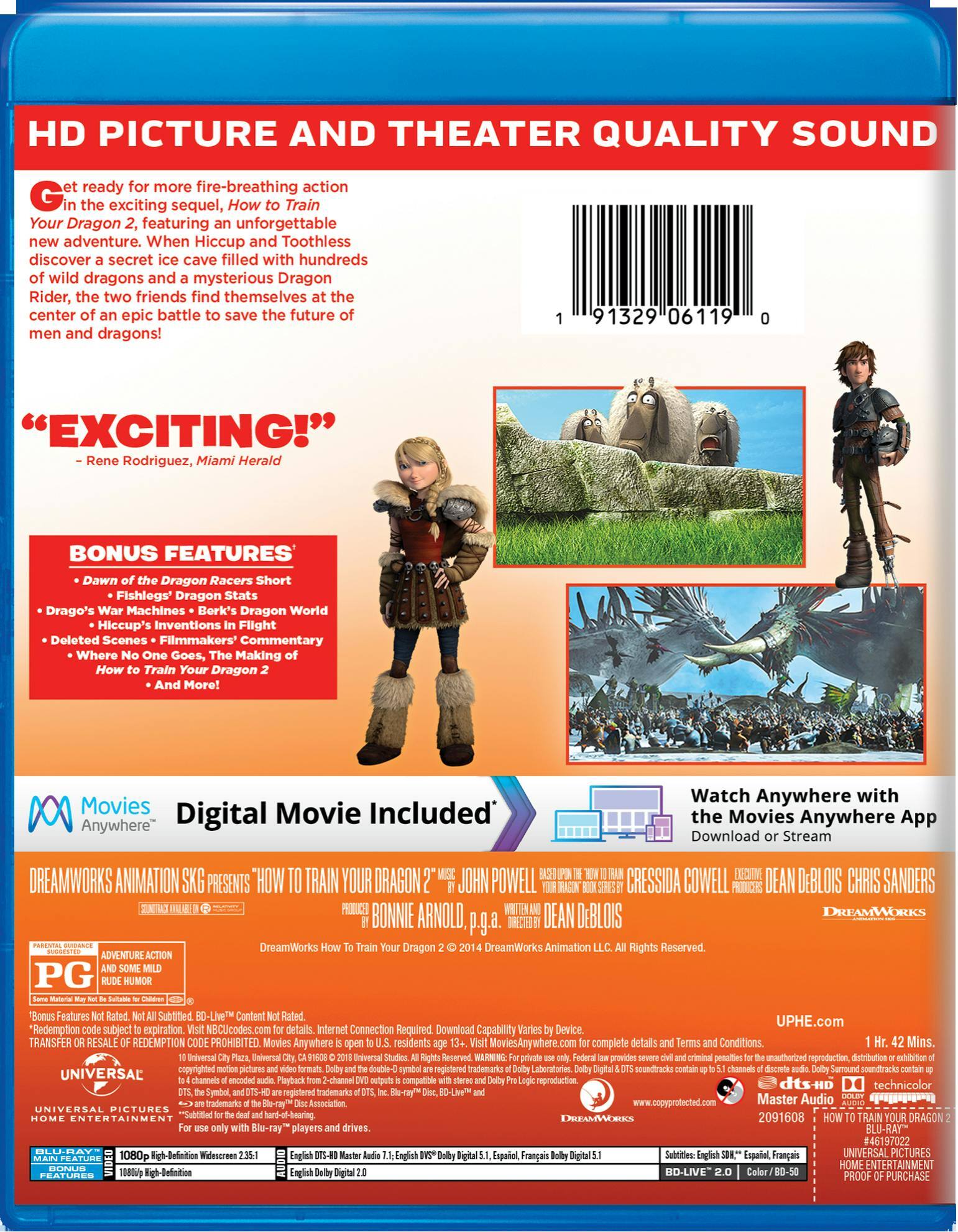 Angle. How to Train Your Dragon 2 (Blu-ray New Box Art) [Blu-ray].