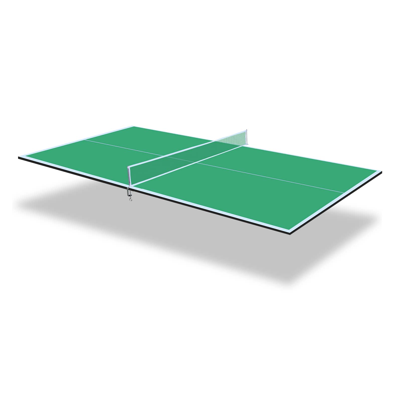 APRILSOUL - Mid Size Ping Pong Conversion Top Foldable Portable Table Tennis Table Top Indoor Games - Green