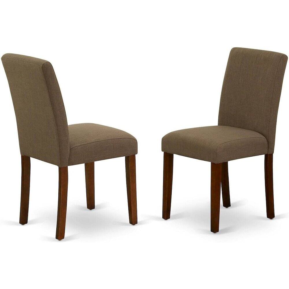 Back. FurniFact - Solid Wood Drop Leaf Dining Table and Chairs for Small Spaces - Brown.
