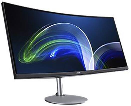 Angle. Acer - CB342CUR 34" LCD Monitor 60Hz 3440x1440 UWQHD 1ms VRB - Black.