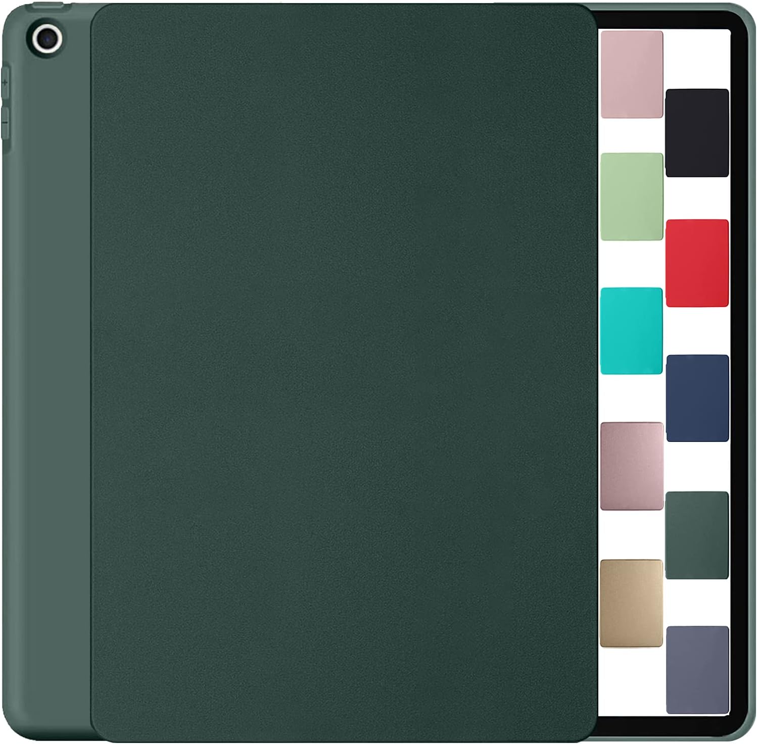 Front. DuraSafe Cases - iPad Air 3 10.5" 2019 & iPad Pro 10.5" 2017 Shock-Absorbing Protective Cover with Dual Stand A1701 A1709 A1852 A2152 - Dark Green.