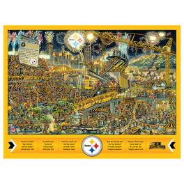 YouTheFan - Pittsburgh Steelers 500-Piece Joe Journeyman Puzzle - Multicolor