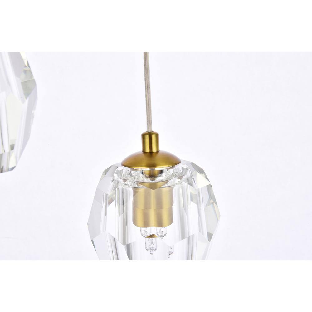 Alt View 1. Elegant Lighting - Eren 5 lights Gold pendant - Gold.
