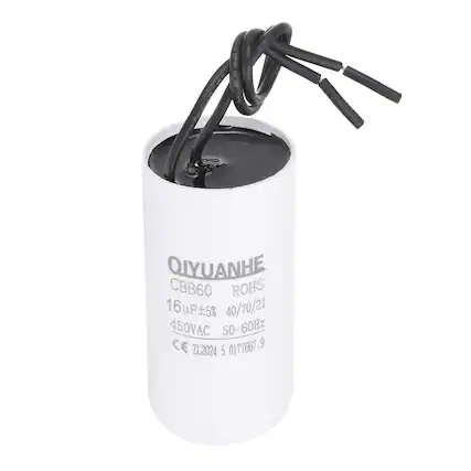 QIYUANHE
CBB60 ROHS
16µF±5% 40/70/21
450VAC 50-60Hz
CE 0177667.9
ZL2024 5