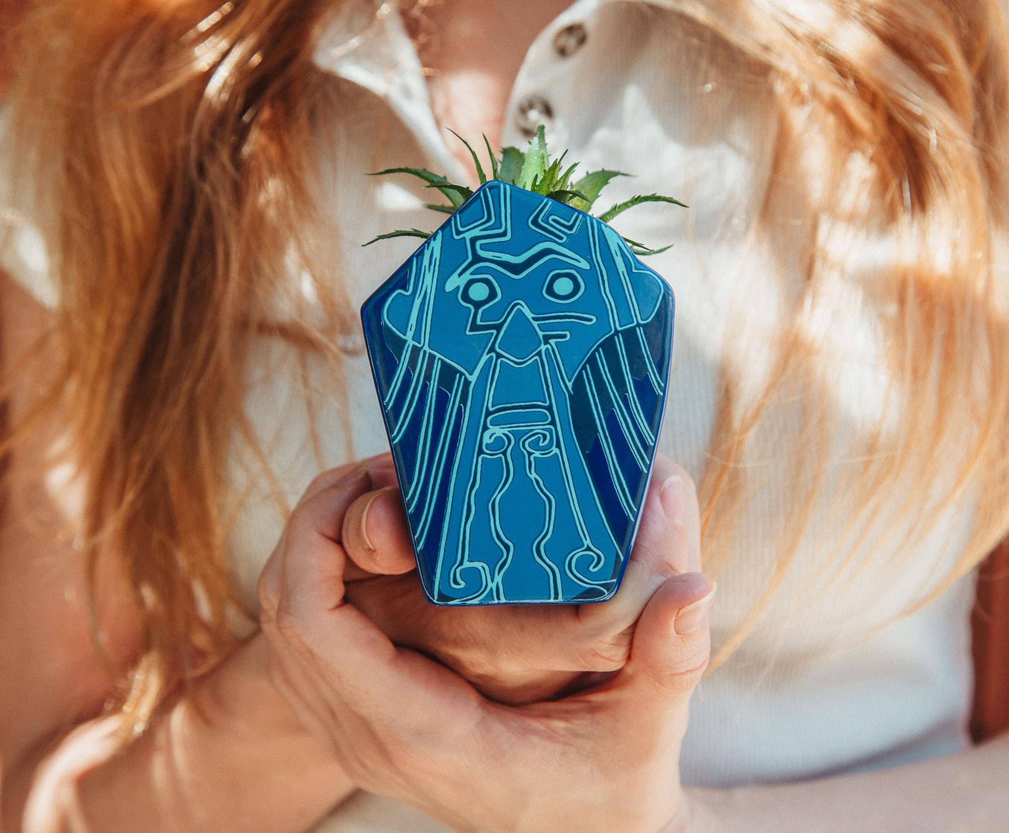 Alt View 10. Disney - Disney Atlantis: The Lost Empire Stone Face 4-Inch Ceramic Mini Planter - Blue.