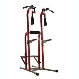 Stamina Products - Stamina X Fortress Power Tower Home Gym Pull Up Fitness Workout Station, Red - Red/Black