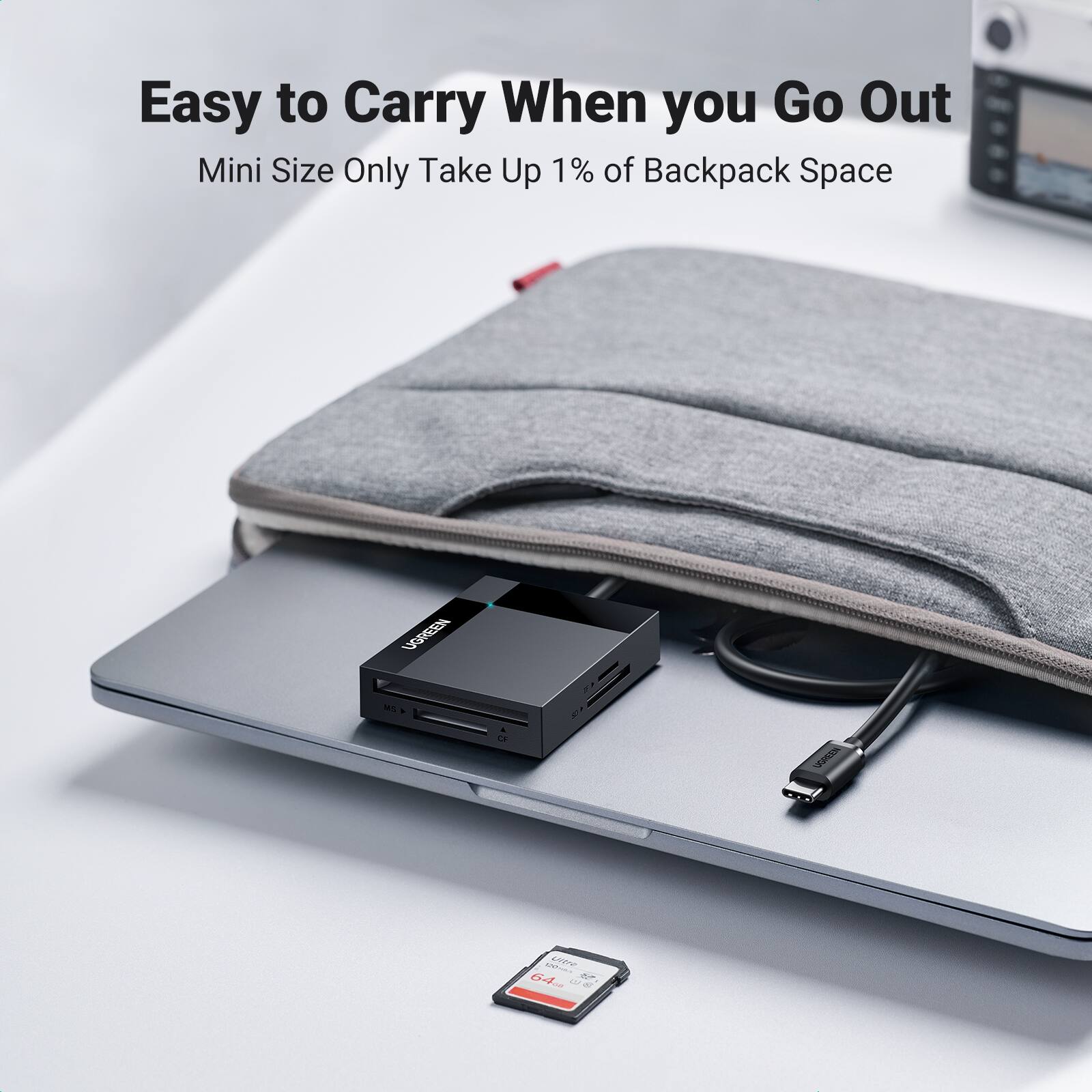 Easy to Carry When you Go Out
Mini Size Only Take Up 1% of Backpack Space