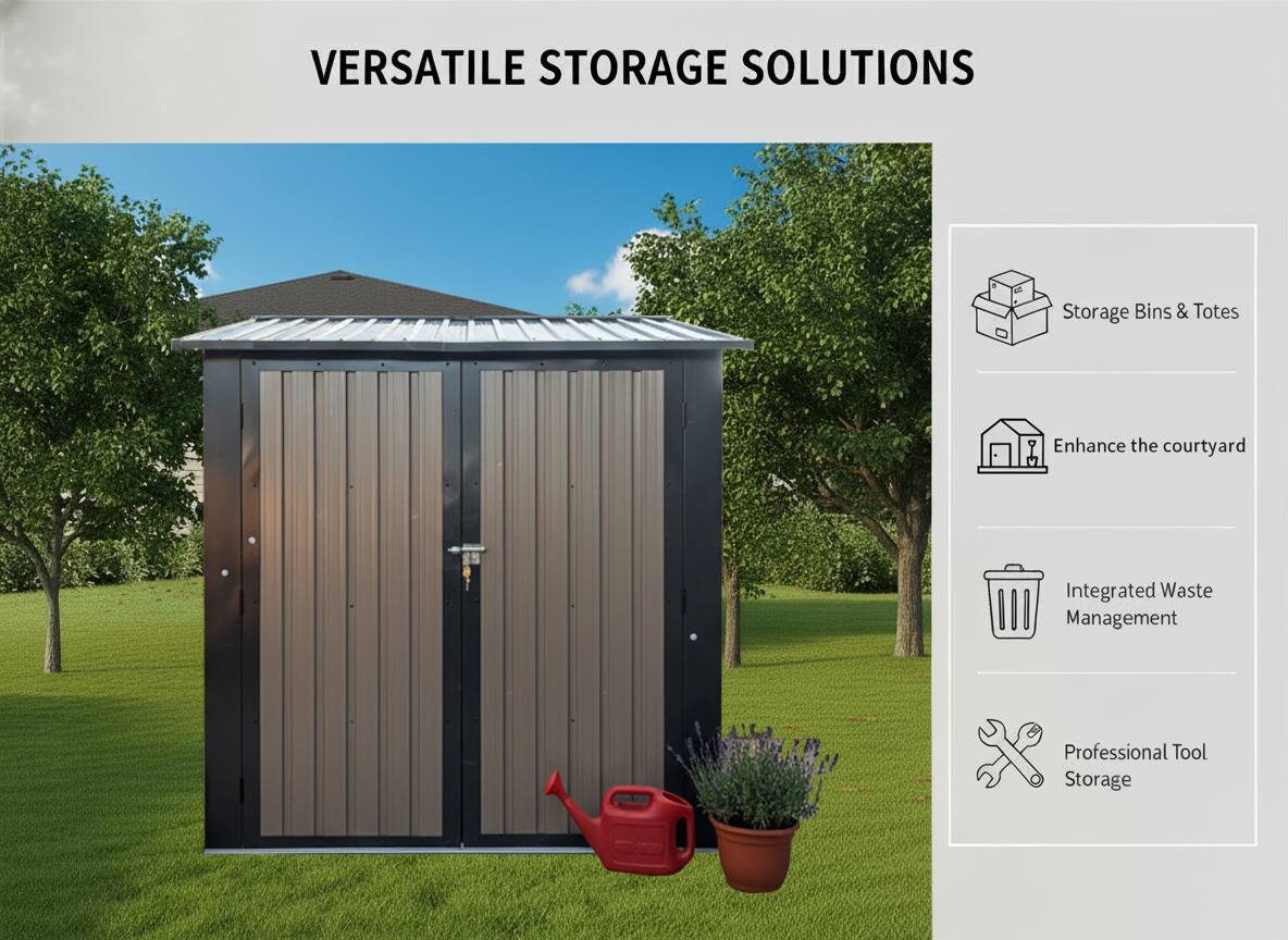 VERSATILE STORAGE SOLUTIONS

- Storage Bins & Totes
- Enhance the courtyard
- Integrated Waste Management
- Professional Tool Storage