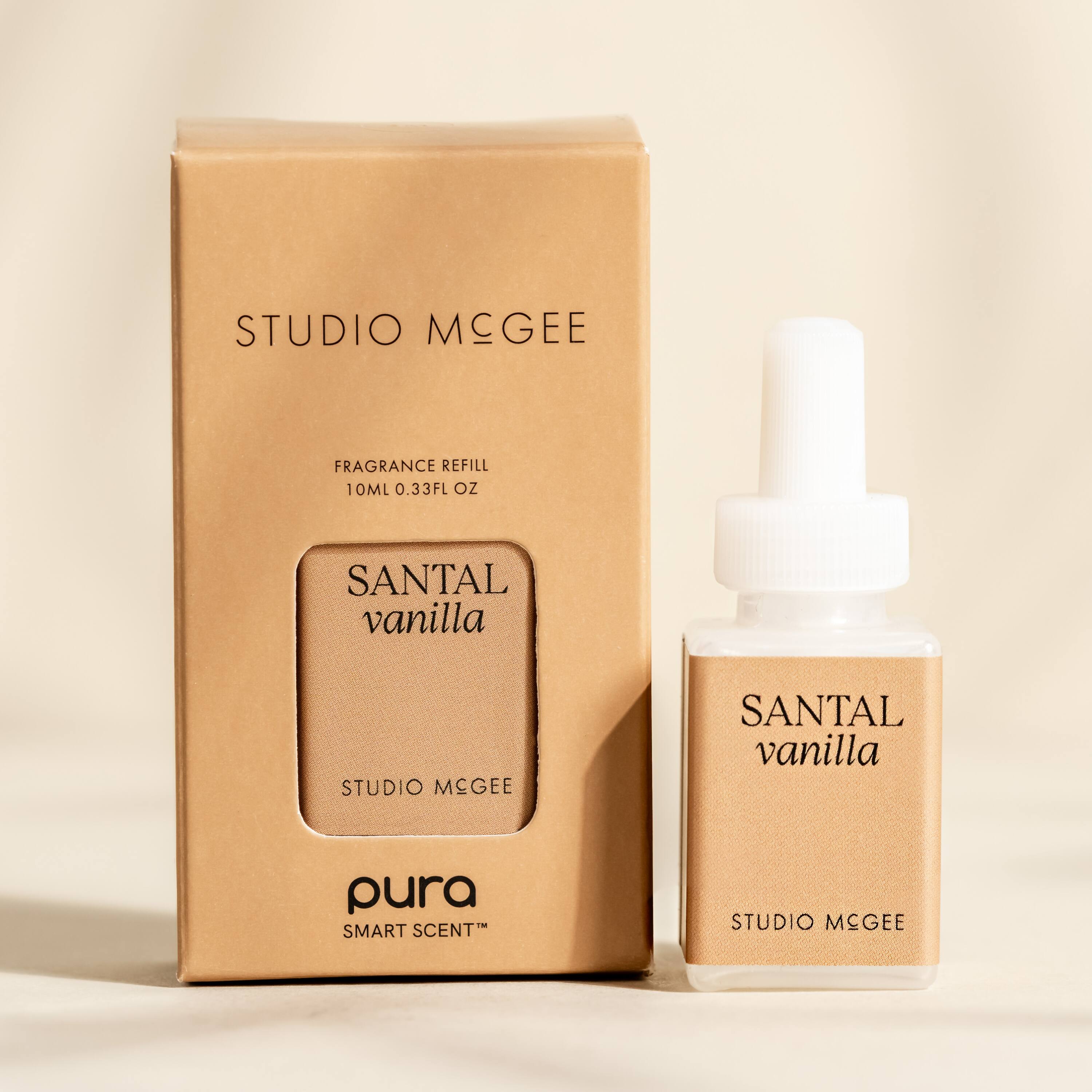 STUDIO McGEE FRAGRANCE REFILL 1 10ML 0.33FL OZ SANTAL vanilla STUDIO McGEE SANTAL vanilla pura SMART SCENT STUDIO McGEE