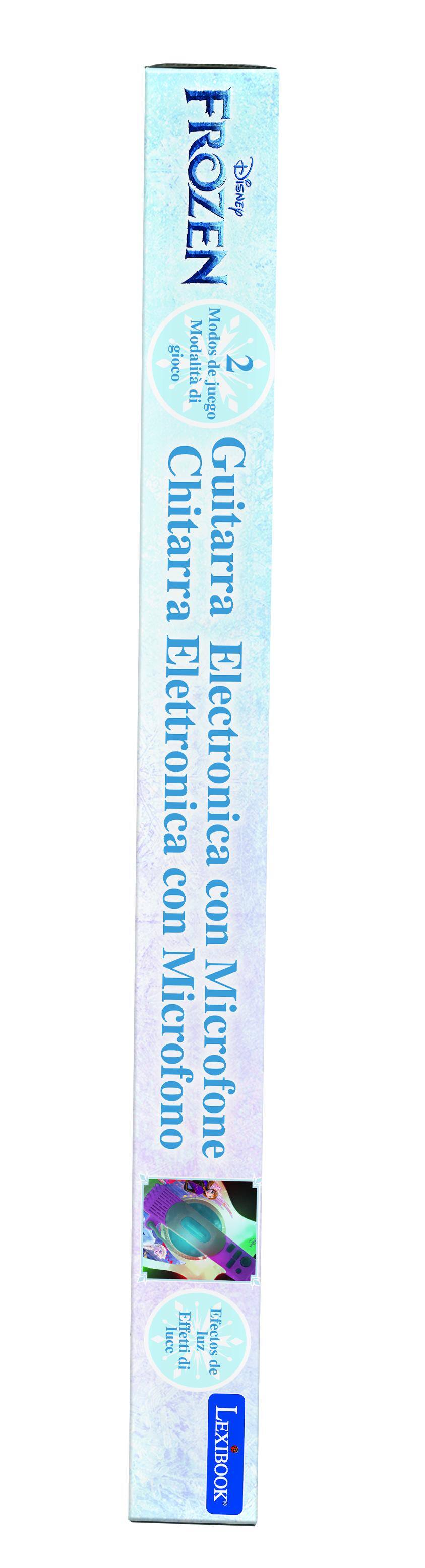 FROZEN Disney Modalità Modos gioco de 2 di juego Chitarra Guitarra Elettronica Electronica con Microfono Microfone luce Effetti luz Efectos di de LEXIBOOK