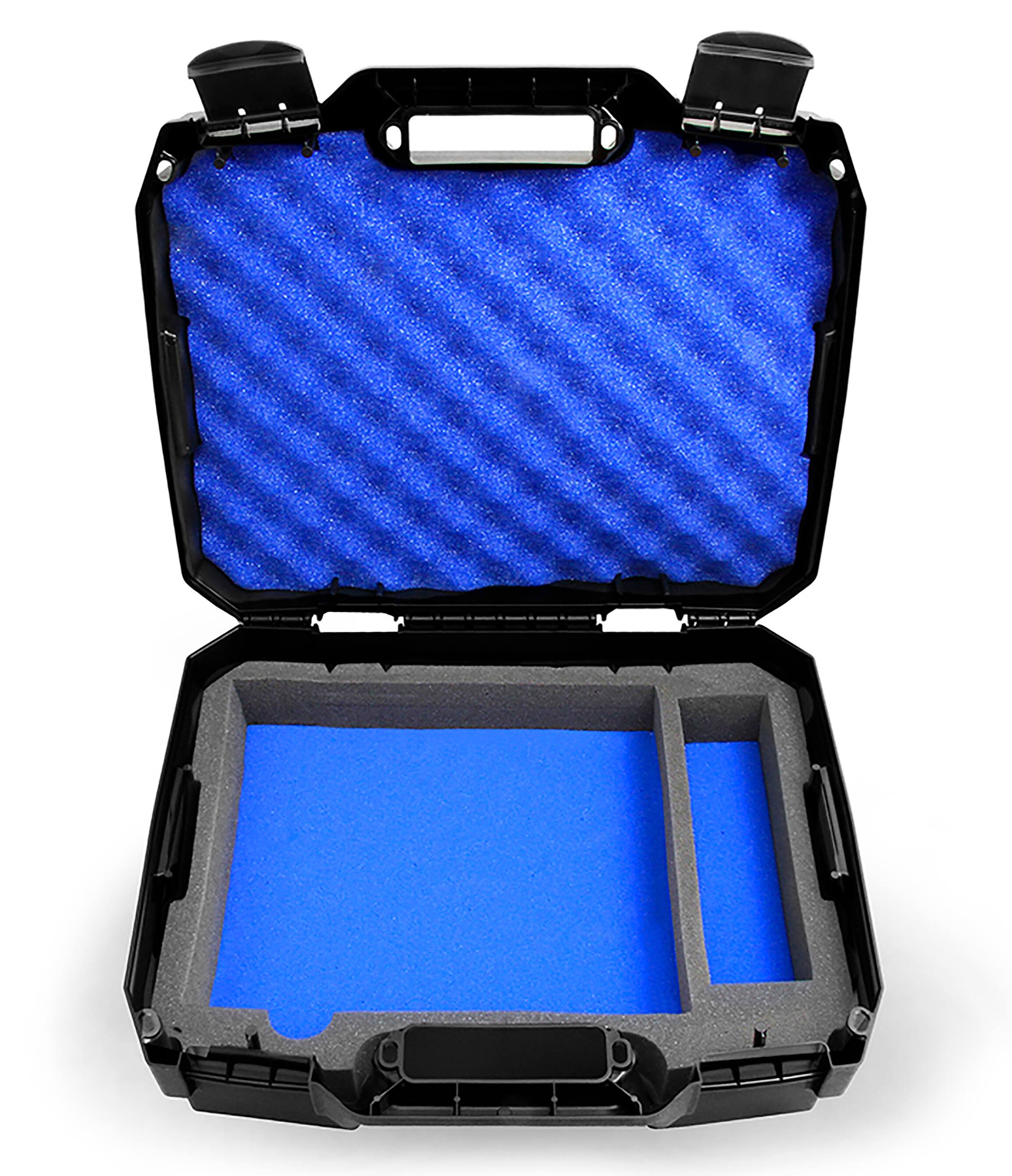 Alt View 1. CASEMATIX - Hard Travel Case Compatible with PS4 Slim Console – Fits PlayStation 4 Slim 1TB, Controllers, Games & Cables - Black.
